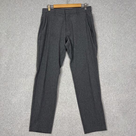Fabletics Mens 31x32 The Only Pant Classic Fit in Grey Heather (Inseam ~29.5") - Picture 1 of 9